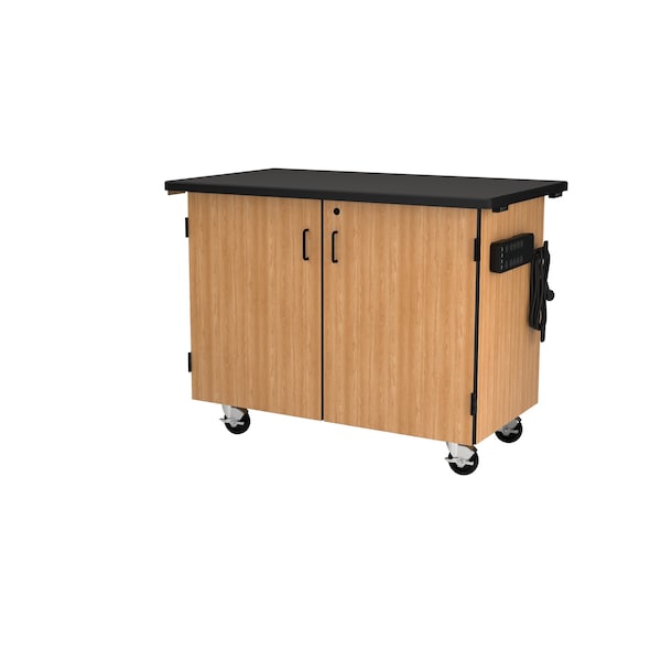 National Public Seating Mobile Science Cart with Inner Drawers and Shelf MSC02 - main